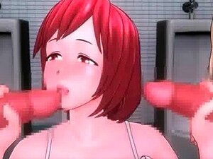 Anime Hottie Sopra Dois Paus De Uma Vez Em 3some Porn